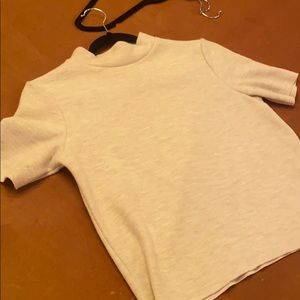 Zara crop sweater with short sleeve